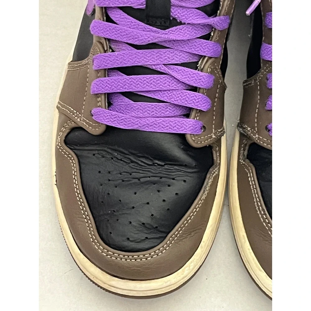 Air Jordan 1 Mid Palomino Wild Berry Brown Black Purple DQ8426-215 Mens Shoes